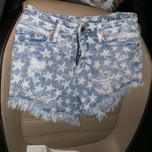 High waisted Star Shorts